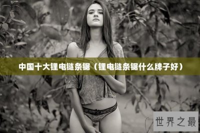 ​中国十大锂电链条锯（锂电链条锯什么牌子好）