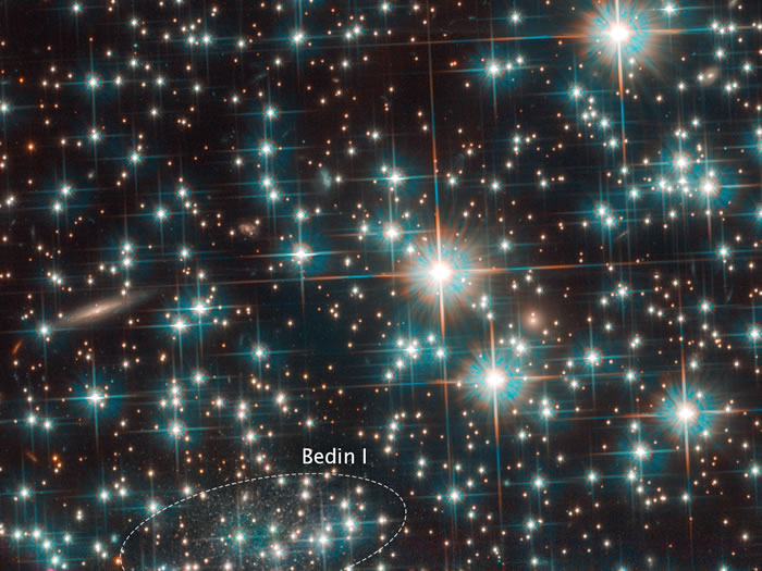 哈勃太空望远镜在银河系球状星团NGC 6752发现新的矮星系“Bedin 1”