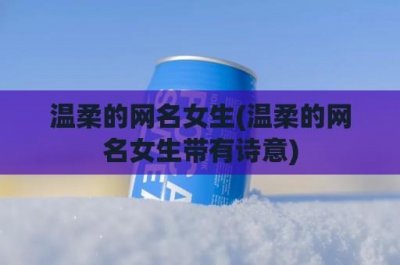 ​温柔的网名女生(温柔的网名女生带有诗意)