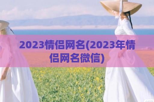 2024情侣网名(2024年情侣网名微信)