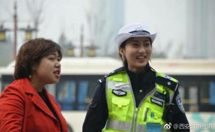 西安最美女交警走红，网友说，想认识她